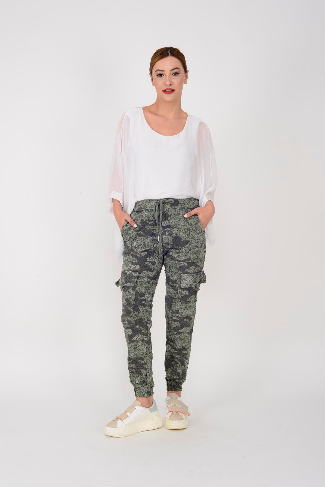 6261 KAMUFLAJ DESEN KARGO GABARDİN PANTOLON