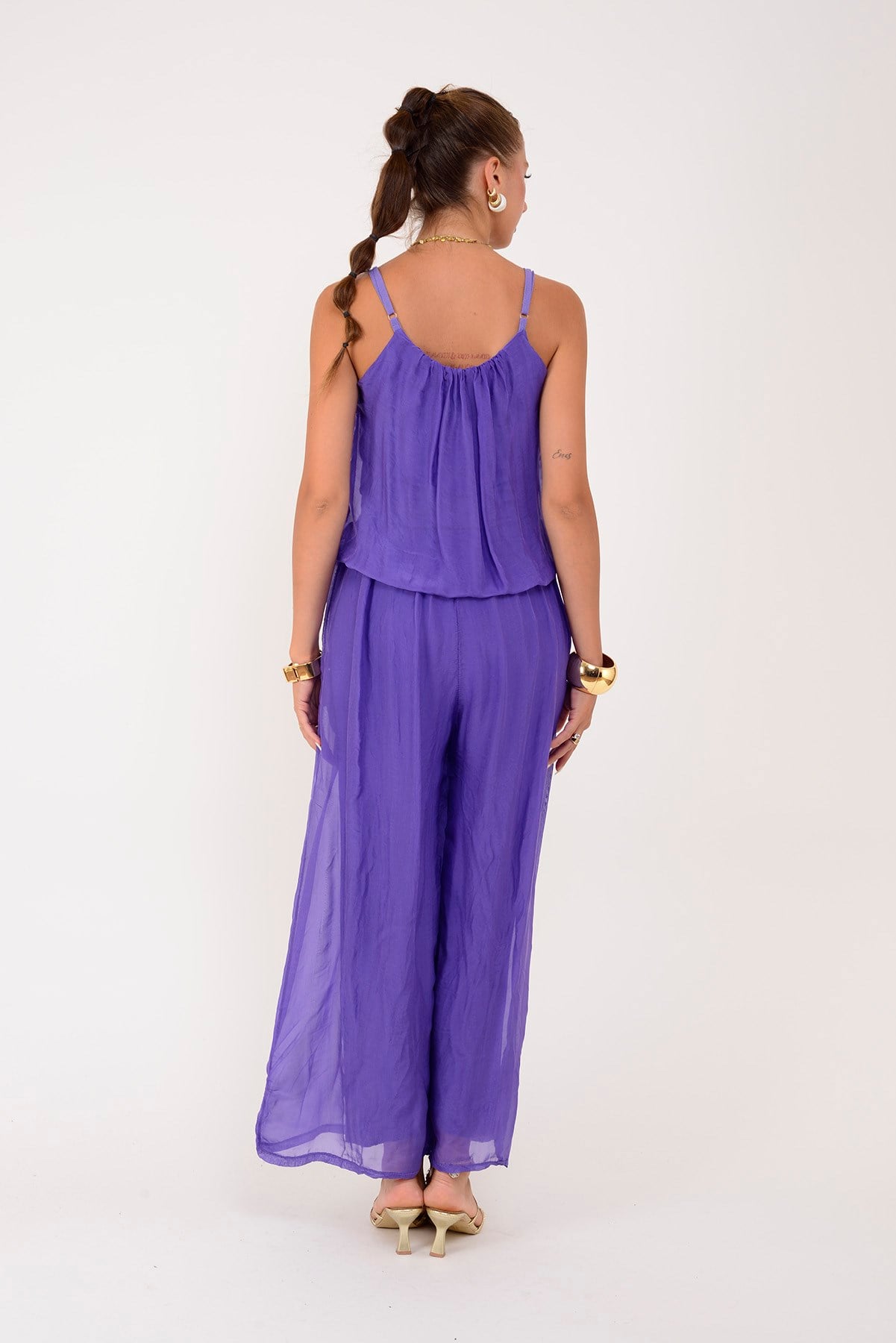 64926 BELİ LASTİKLİ ASKILI İPEK TULUM