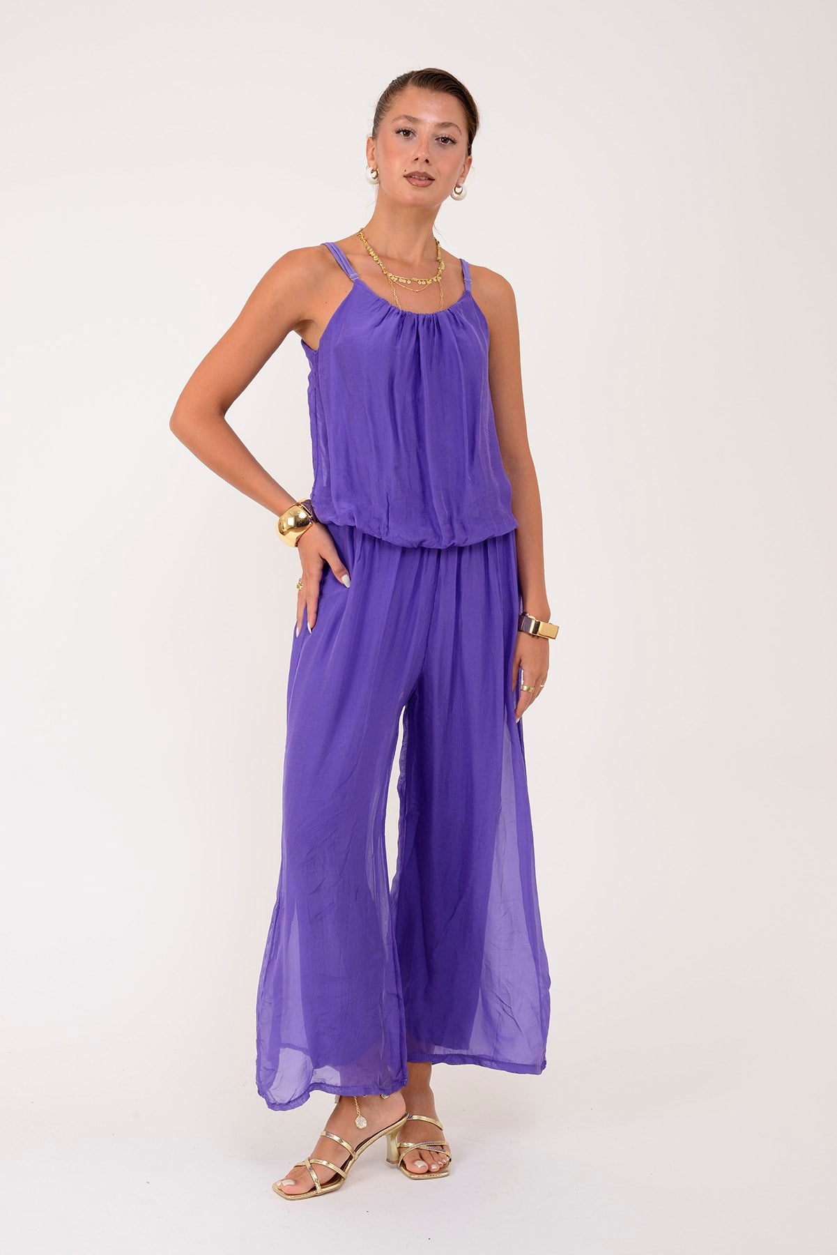 64926 BELİ LASTİKLİ ASKILI İPEK TULUM