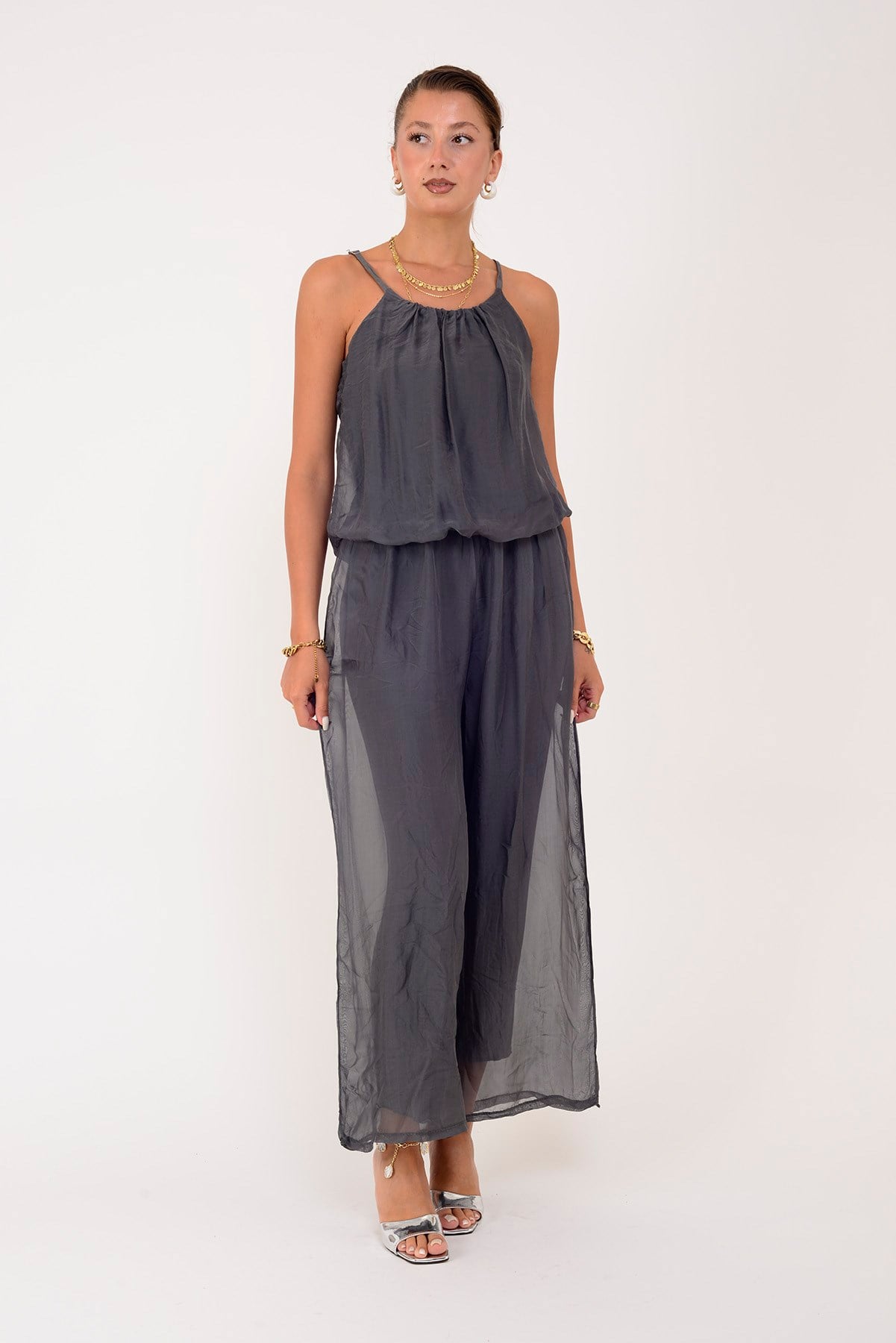 64926 BELİ LASTİKLİ ASKILI İPEK TULUM