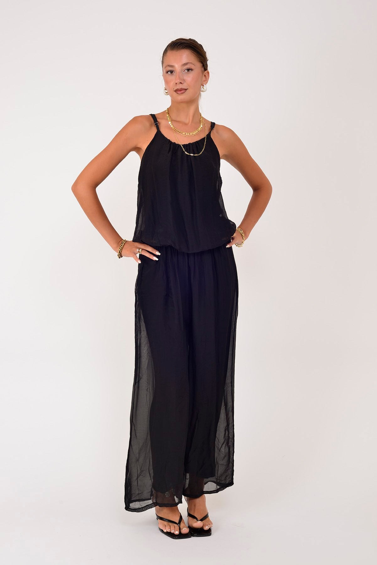 64926 BELİ LASTİKLİ ASKILI İPEK TULUM