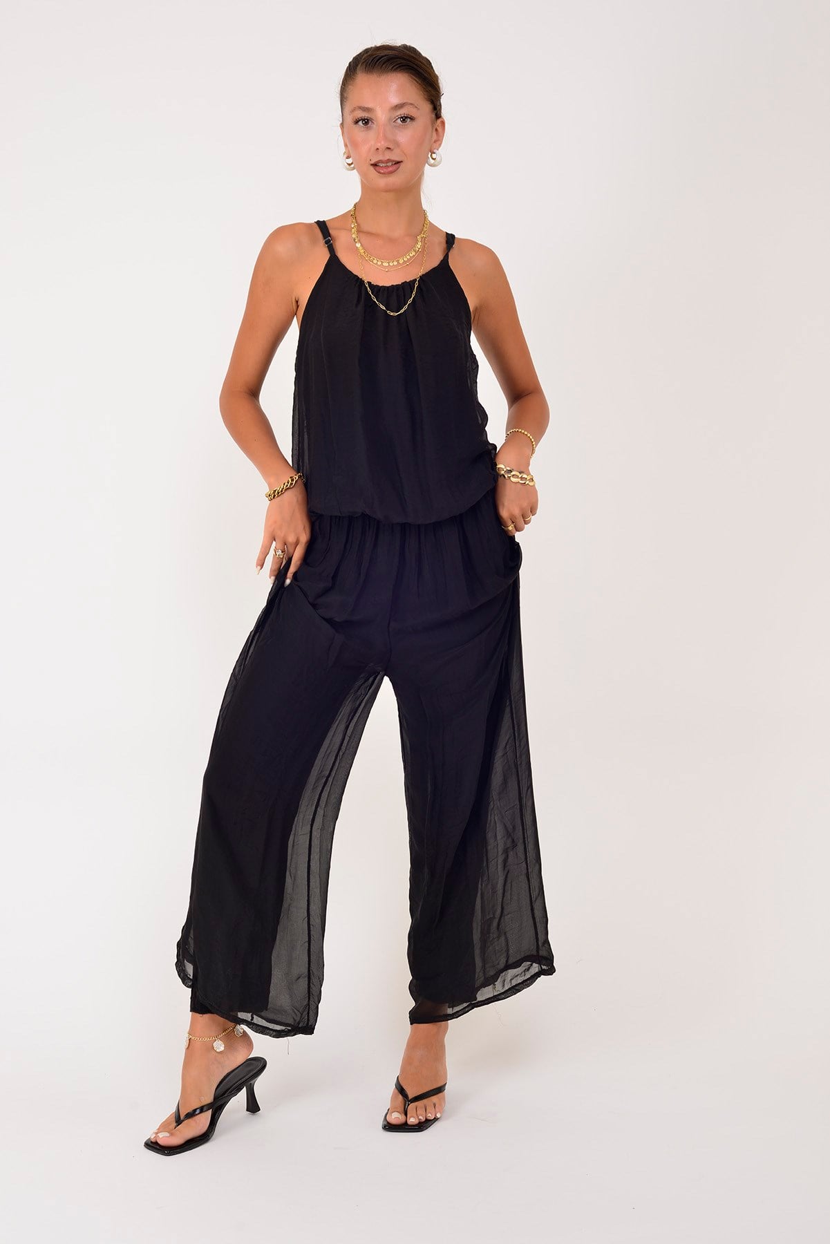 64926 BELİ LASTİKLİ ASKILI İPEK TULUM
