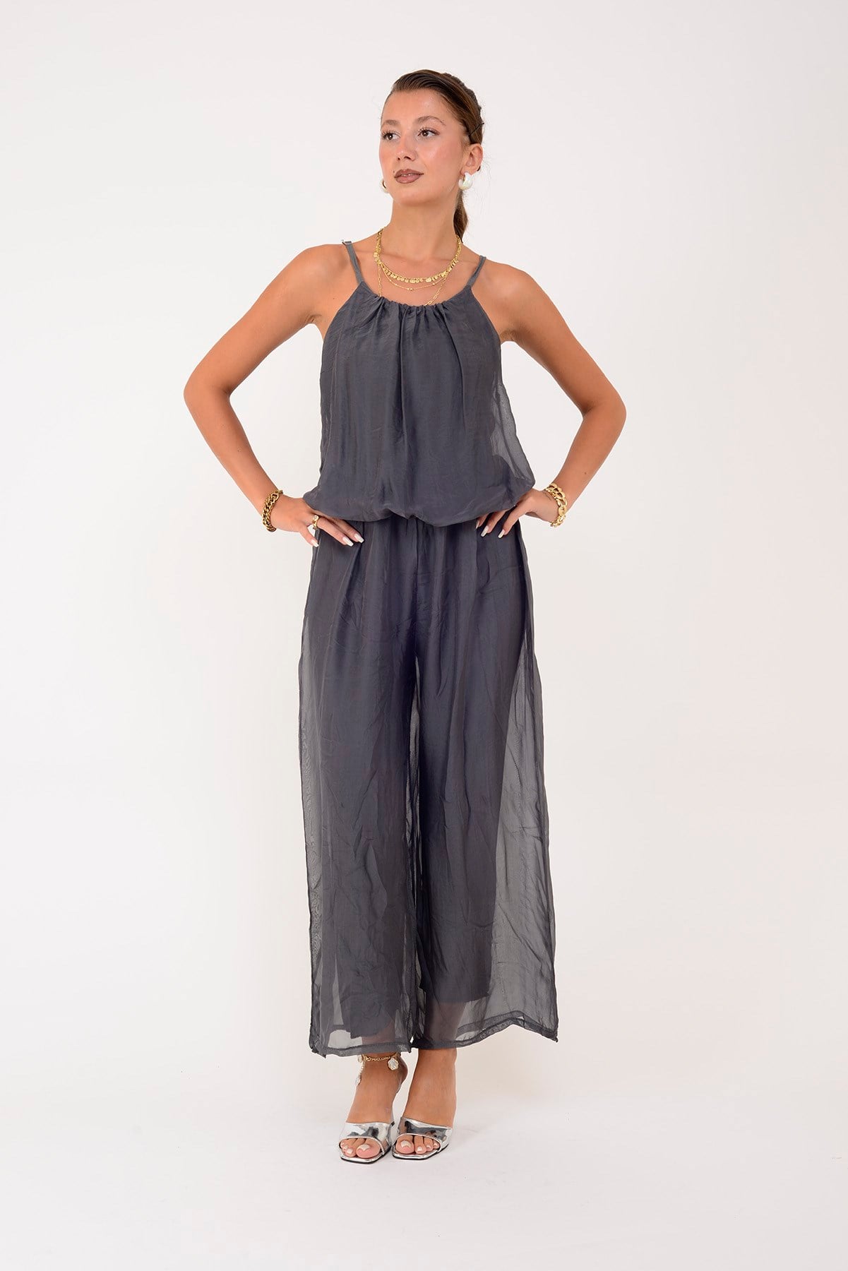 64926 BELİ LASTİKLİ ASKILI İPEK TULUM