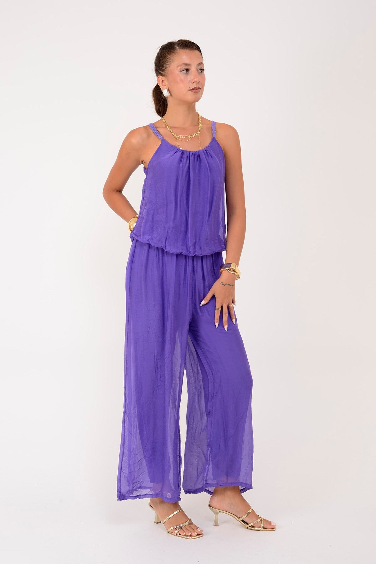 64926 BELİ LASTİKLİ ASKILI İPEK TULUM