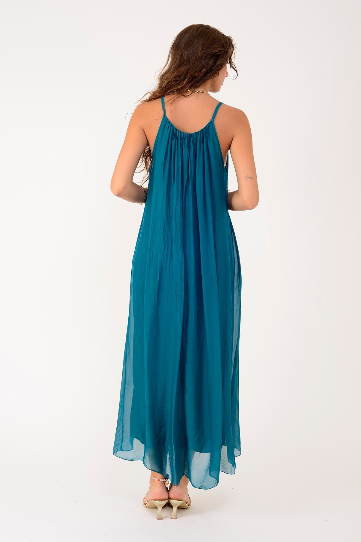 65675 JANE ASKILI İPEK ELBİSE