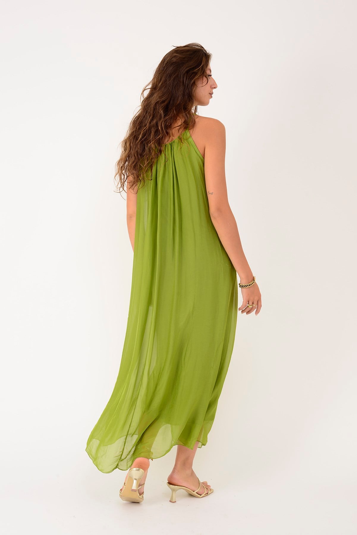 65675 JANE ASKILI İPEK ELBİSE