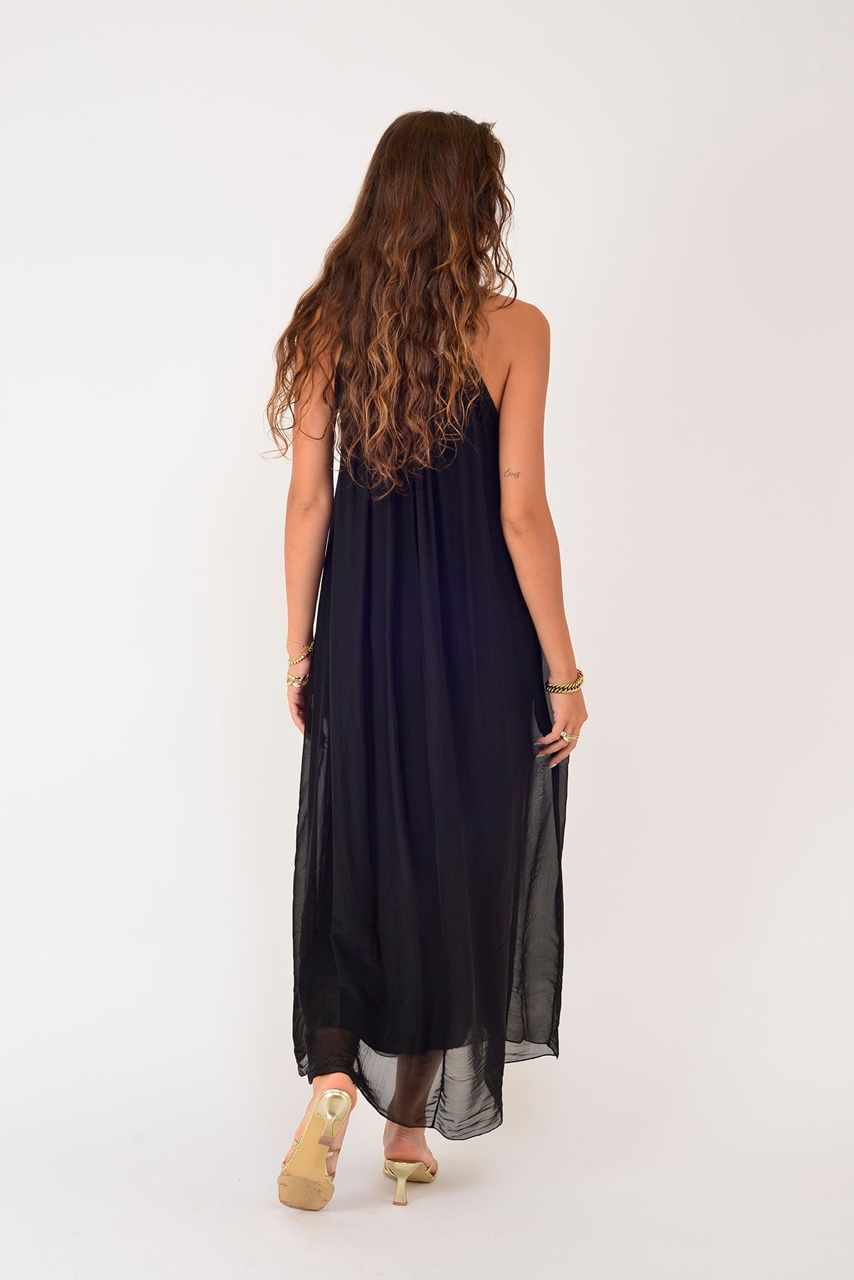 65675 JANE ASKILI İPEK ELBİSE