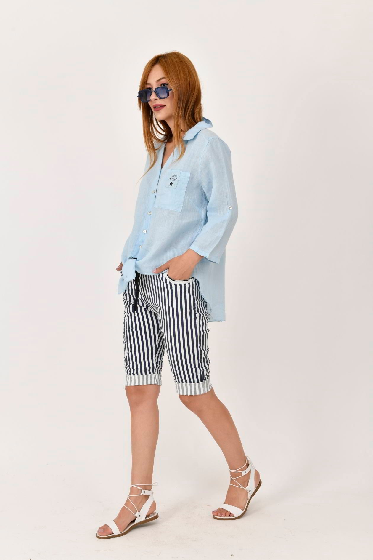 67246 LINE DESEN BERMUDA ŞORT