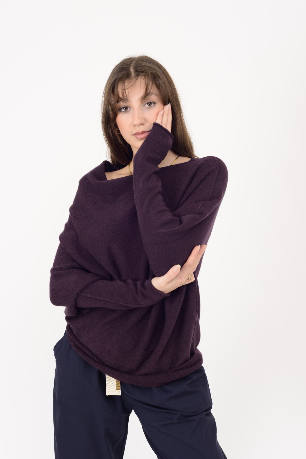 7109 TEK OMUZ ASİMETRİK KESİM TRİKO BLUZ