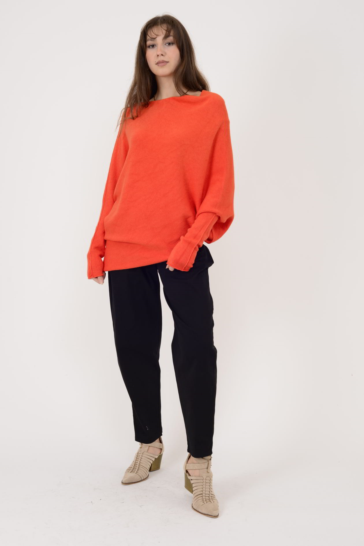 7109 TEK OMUZ ASİMETRİK KESİM TRİKO BLUZ