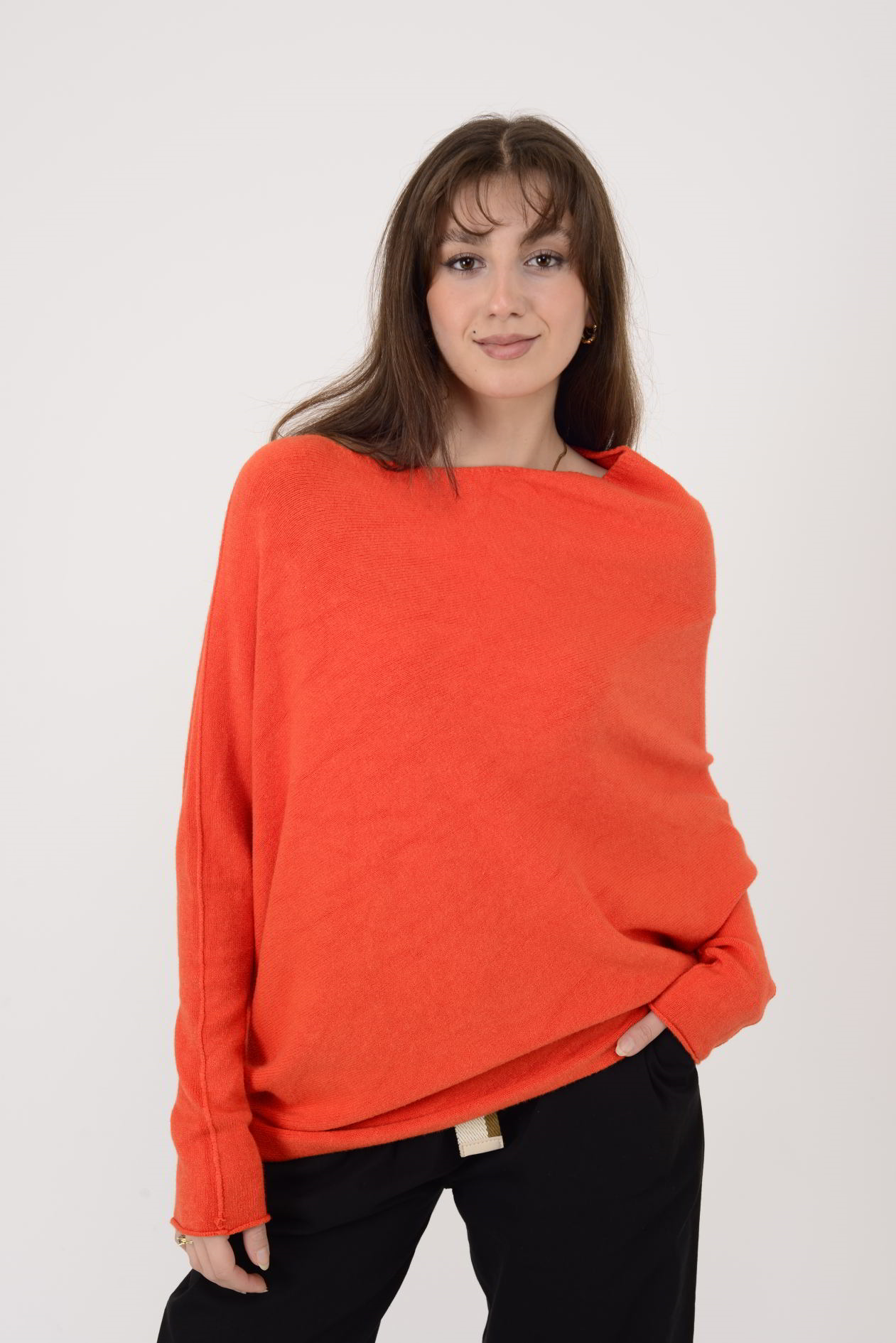 7109 TEK OMUZ ASİMETRİK KESİM TRİKO BLUZ