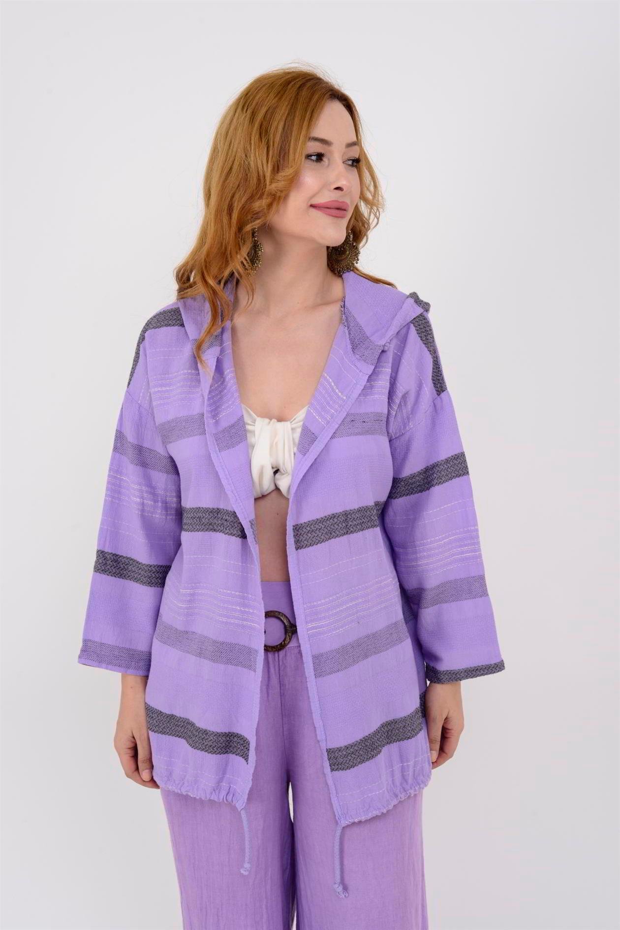 71352 LİNE KETEN CEKET