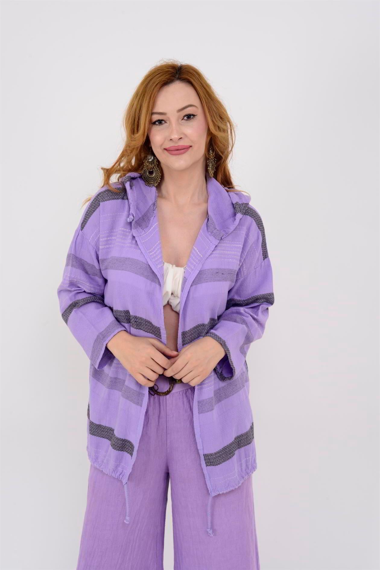 71352 LİNE KETEN CEKET