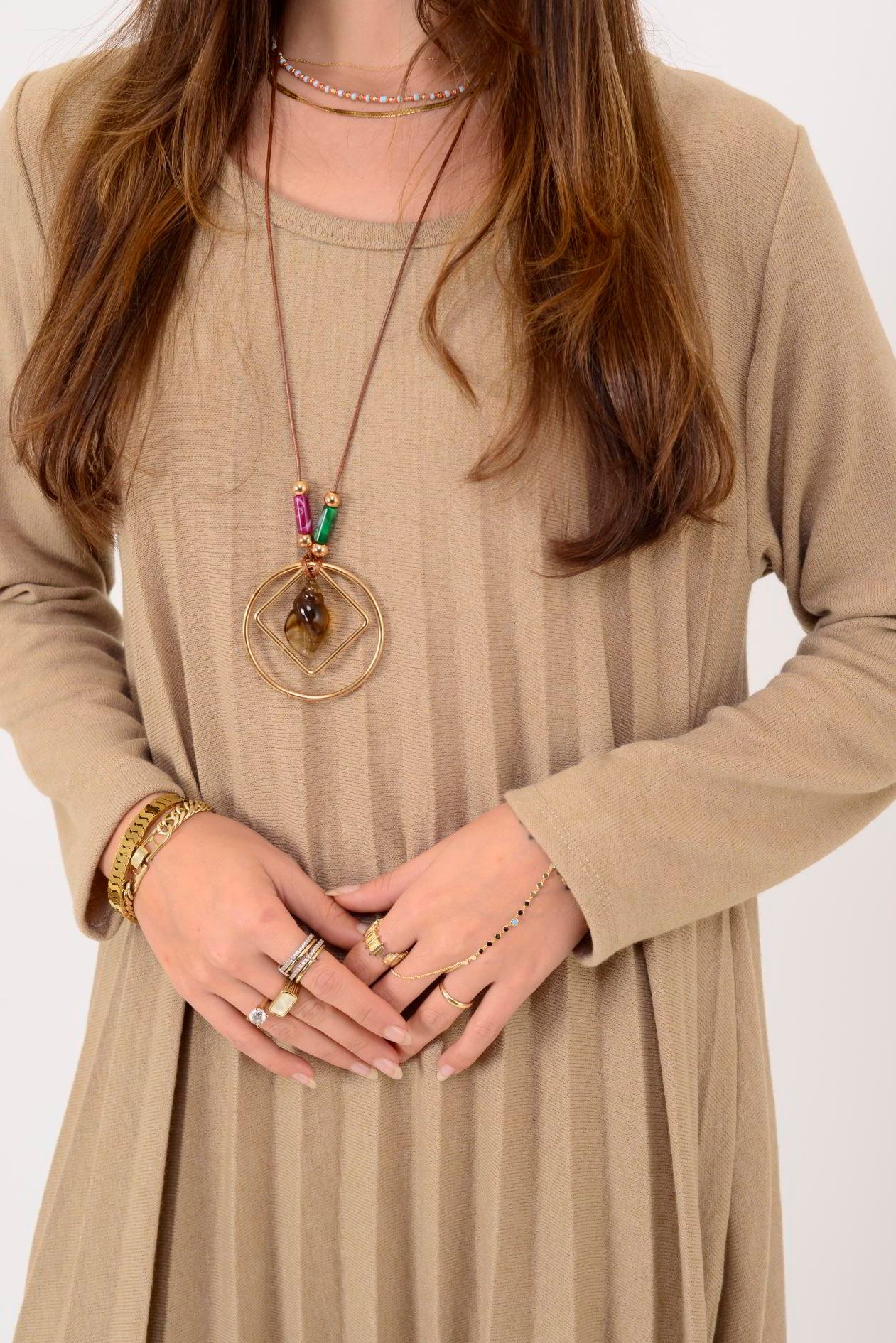 71653 PİLELİ TRİKO ELBİSE