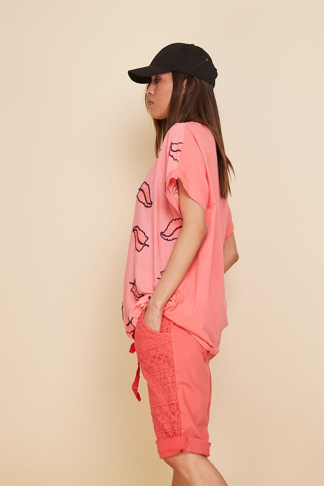 71803 YAPRAK İŞLEME BLUZ