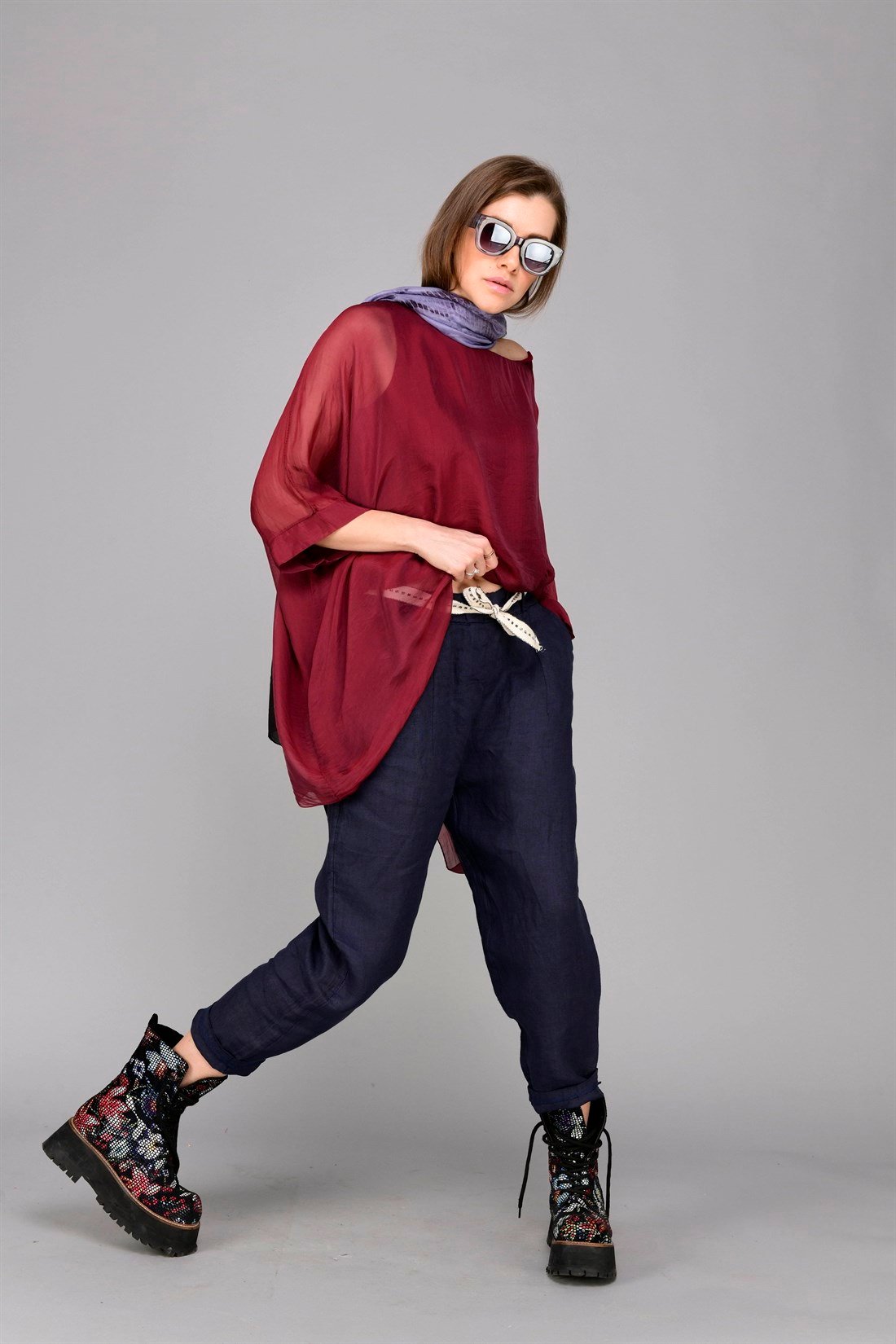 7232 HAVUÇ KETEN PANTOLON