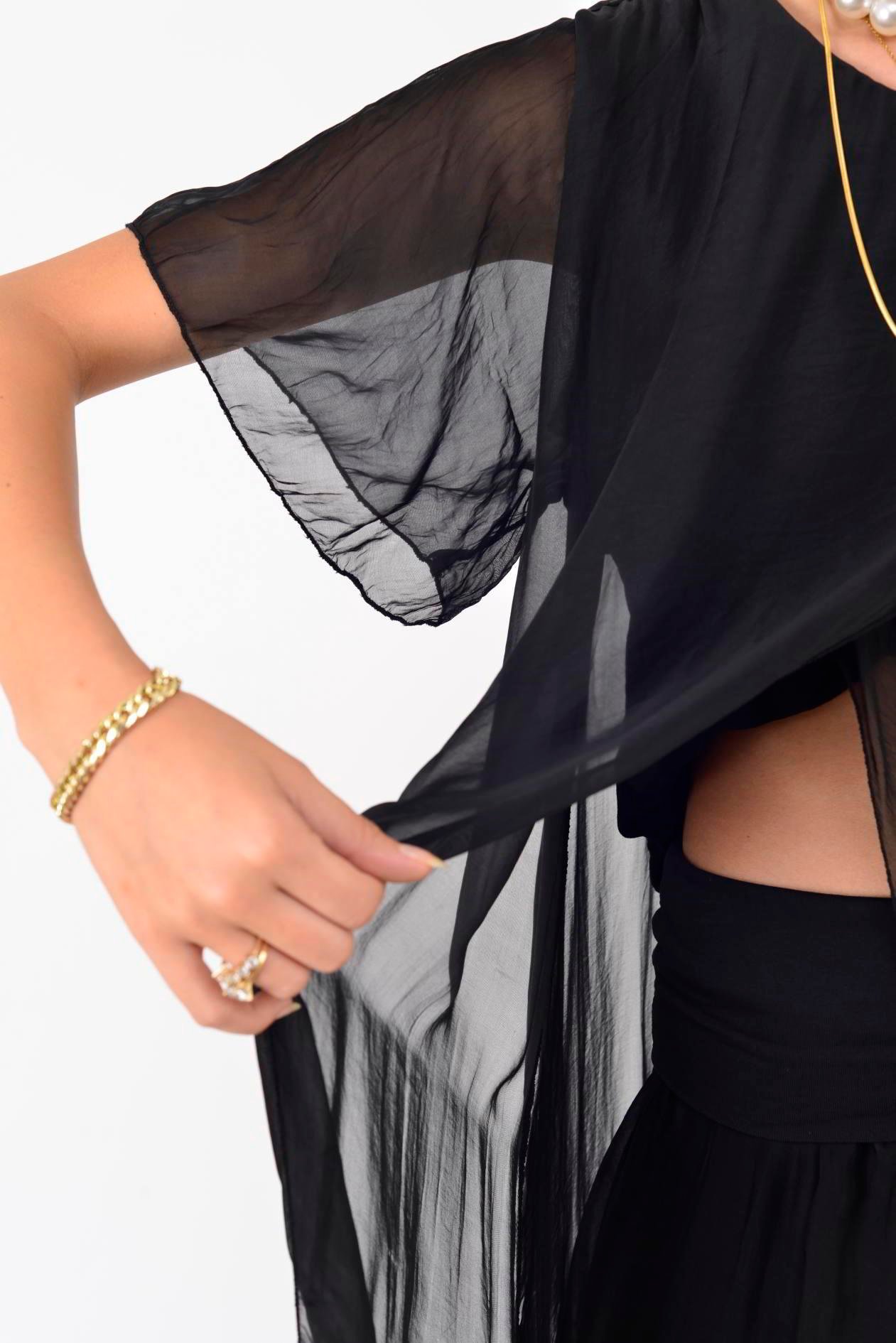 7246 LUIZA ASİMETRİK DETAY 2'Lİ İPEK TAKIM