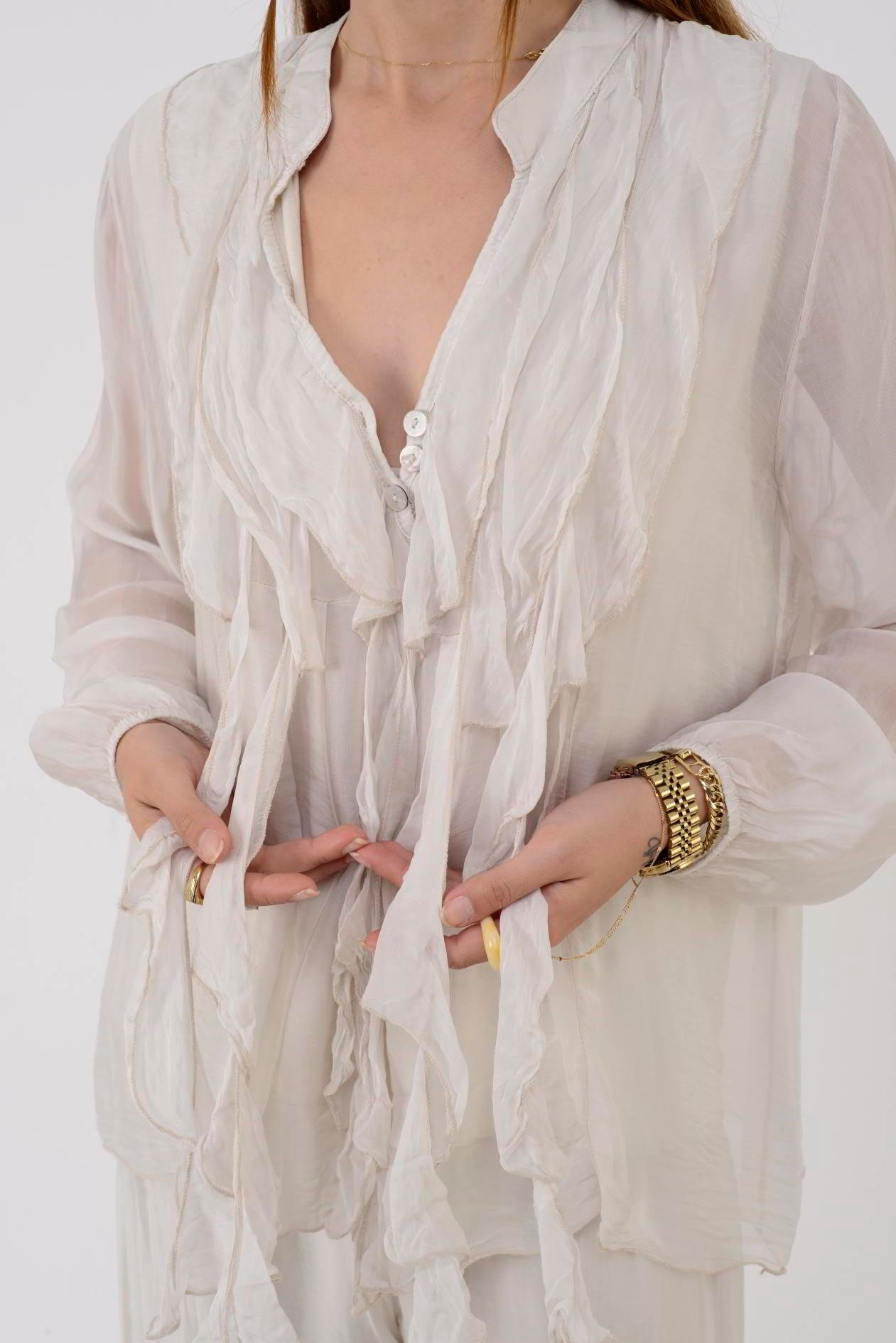 7322 COSTELLO FIRFIR DETAYLI 2'Lİ İPEK TAKIM