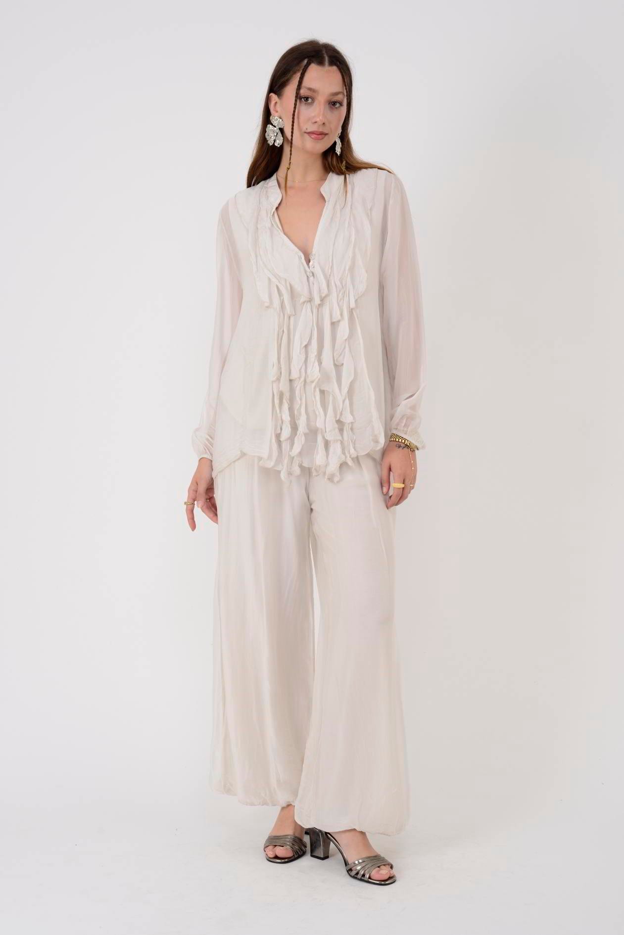 7322 COSTELLO FIRFIR DETAYLI 2'Lİ İPEK TAKIM