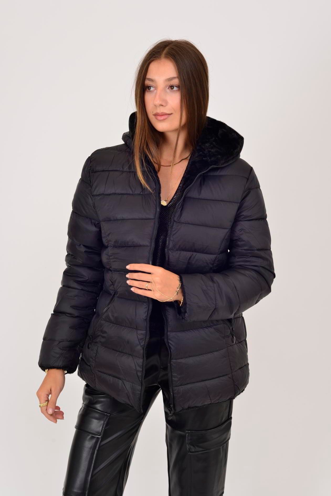 755 TWIN KÜRK DETAYLI ÇİFT TARAFLI MONT