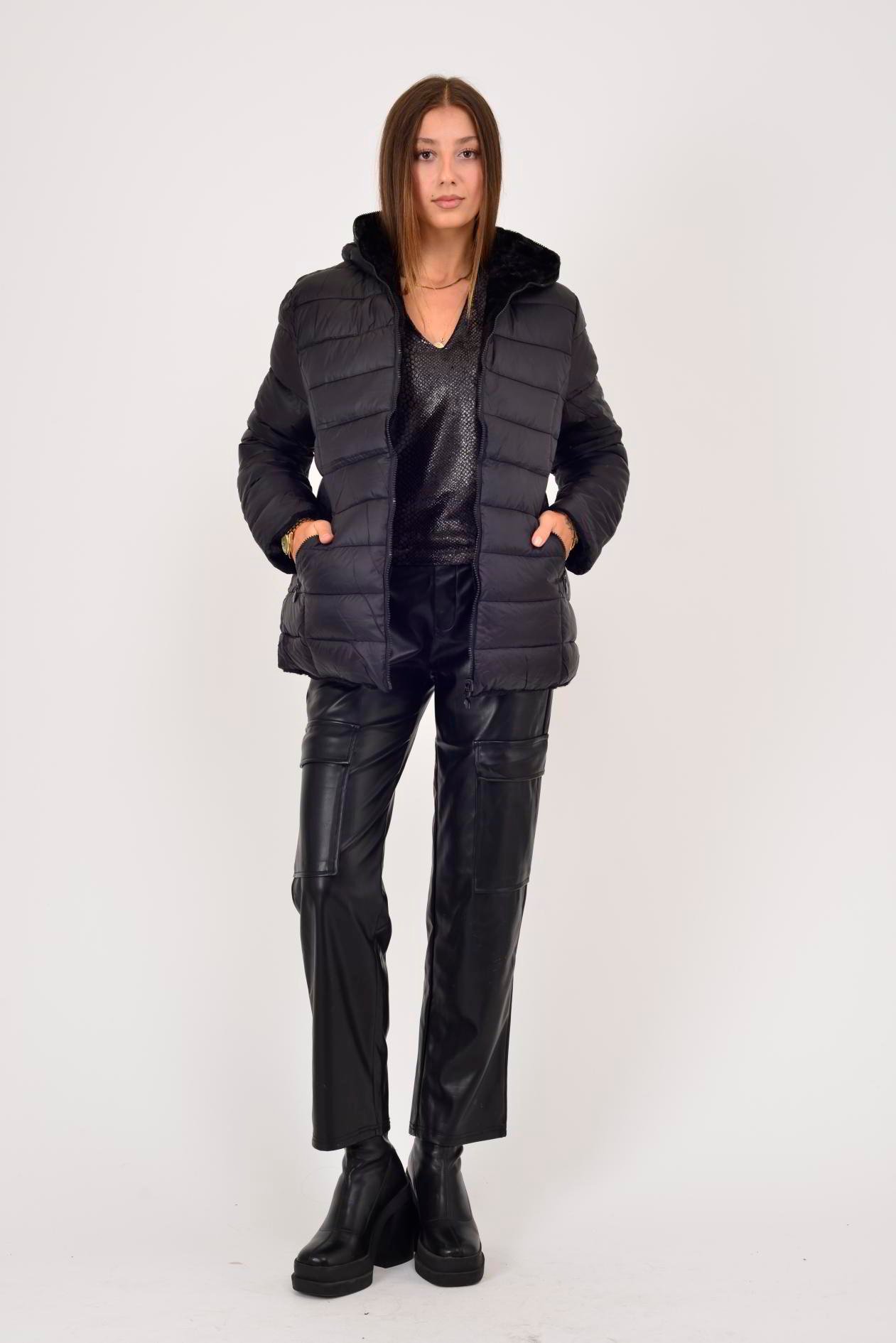 755 TWIN KÜRK DETAYLI ÇİFT TARAFLI MONT