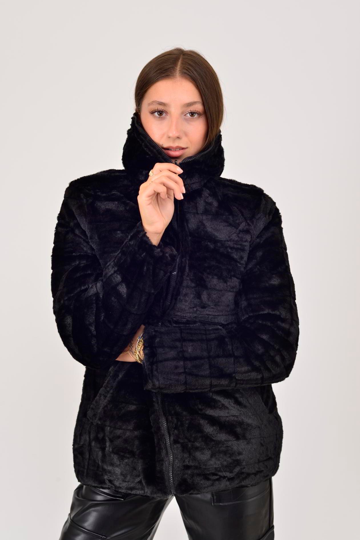 755 TWIN KÜRK DETAYLI ÇİFT TARAFLI MONT