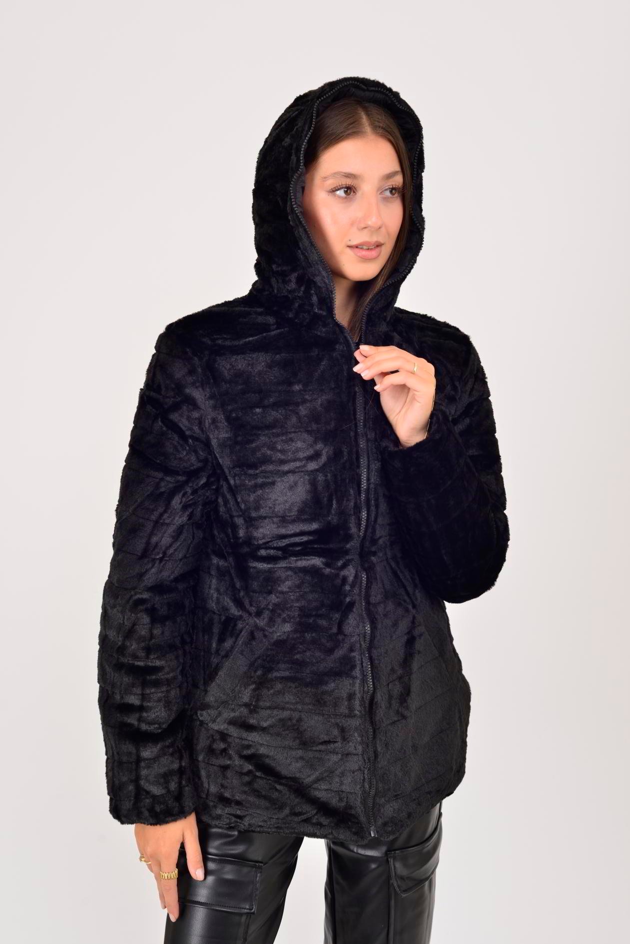 755 TWIN KÜRK DETAYLI ÇİFT TARAFLI MONT