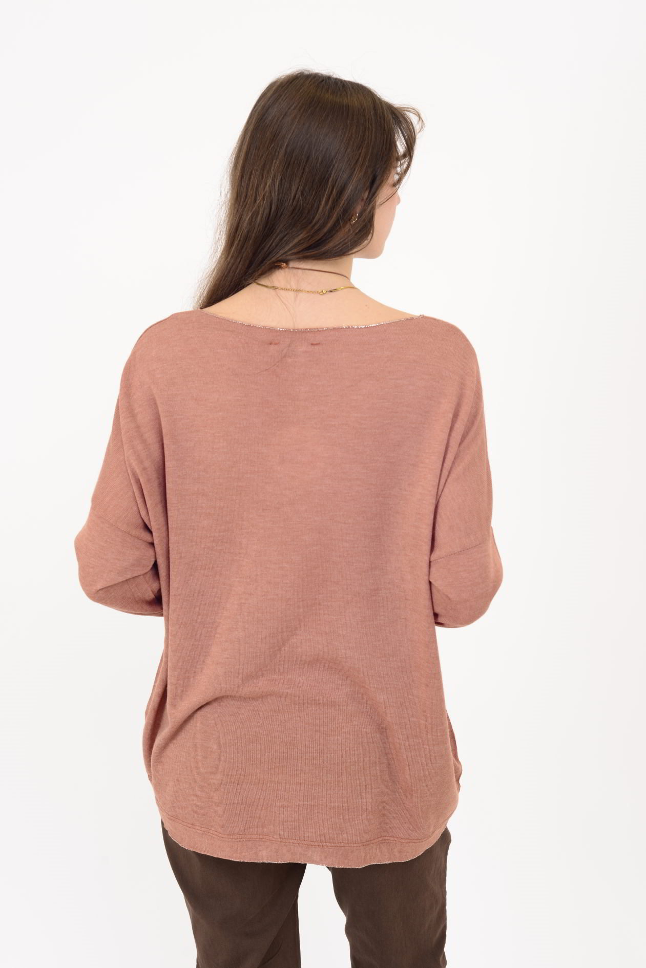 7646 CEP DETAYLI SİMLİ BLUZ