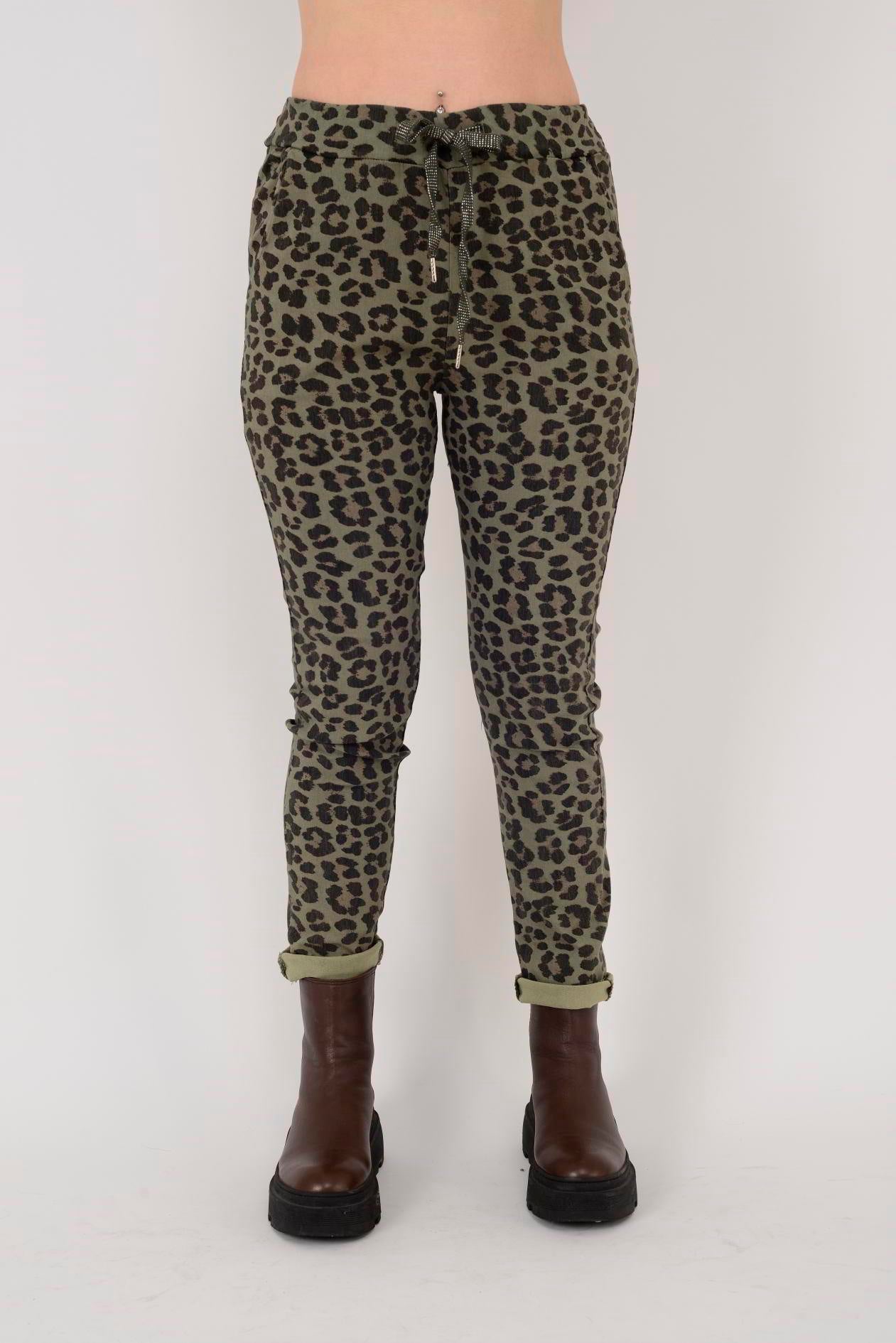 8115 LEOPAR DESEN PANTOLON