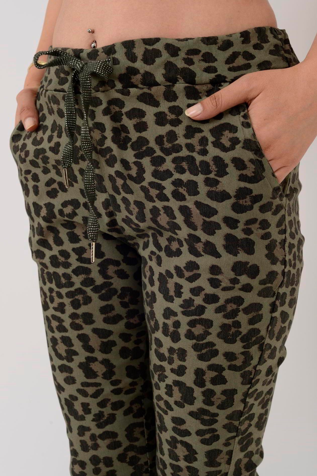 8115 LEOPAR DESEN PANTOLON