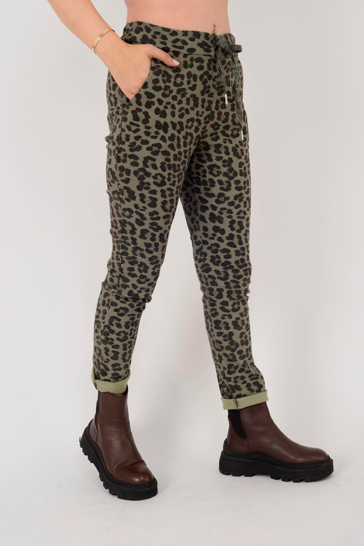 8115 LEOPAR DESEN PANTOLON