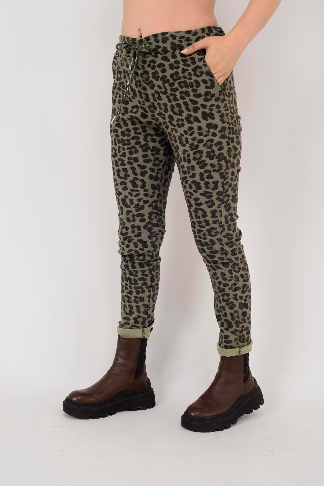 8115 LEOPAR DESEN PANTOLON