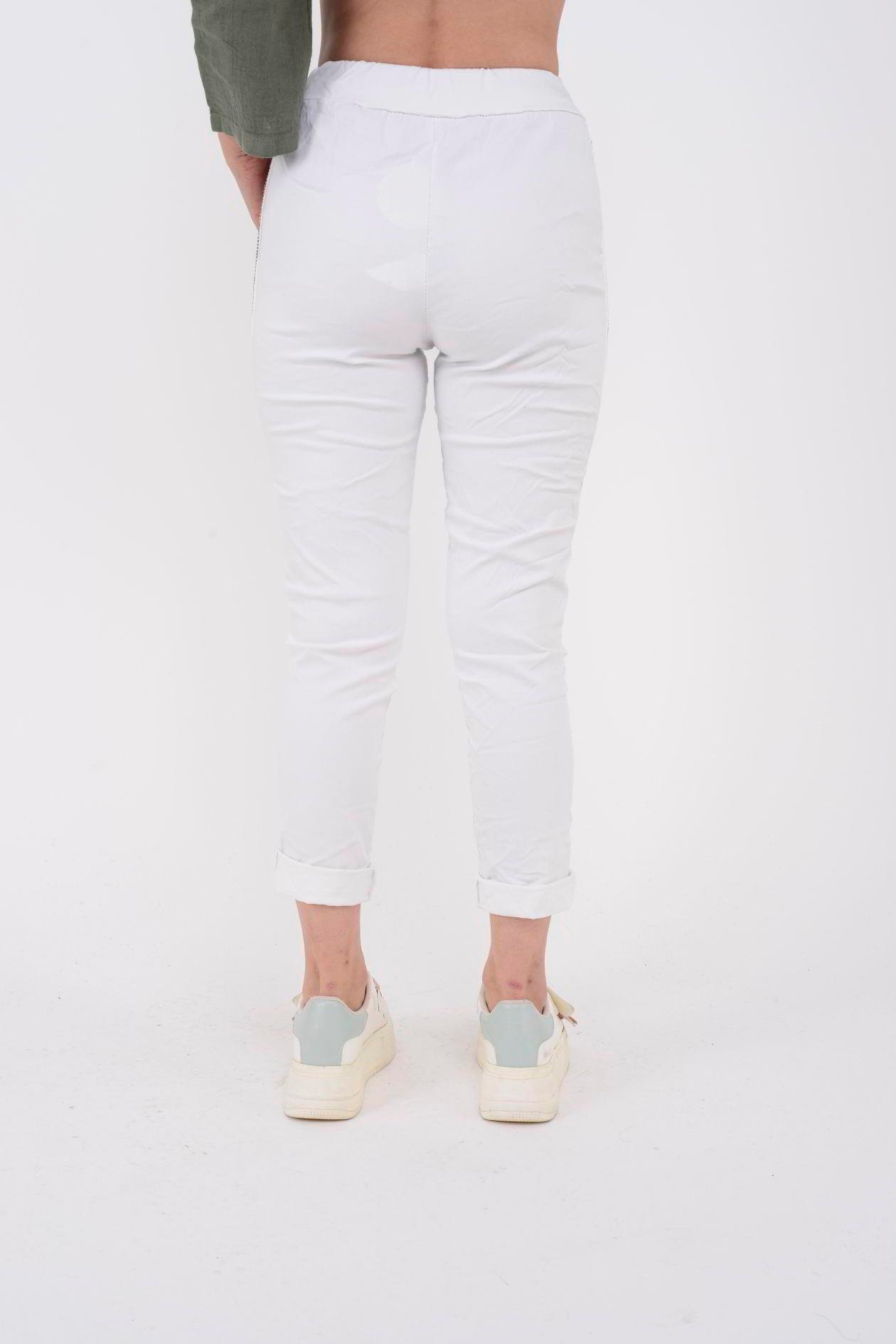 8162 YANLARI TAŞ DETAYLI GABARDİN PANTOLON