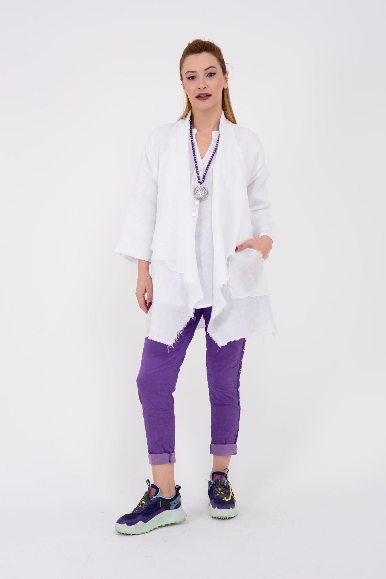 8162 ZIMBA DETAYLI GABARDİN PANTOLON
