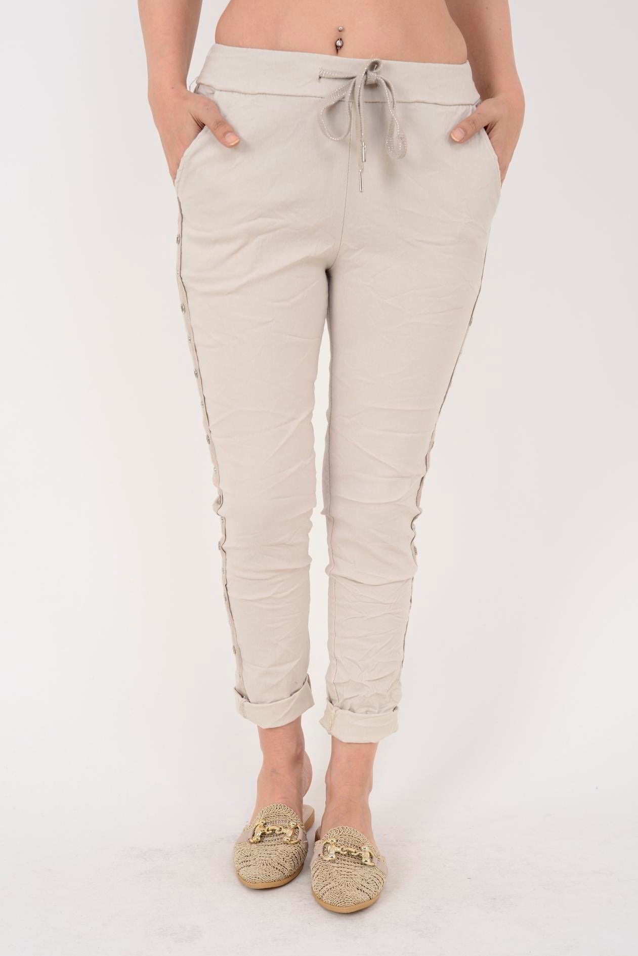 8162 ZIMBA DETAYLI GABARDİN PANTOLON