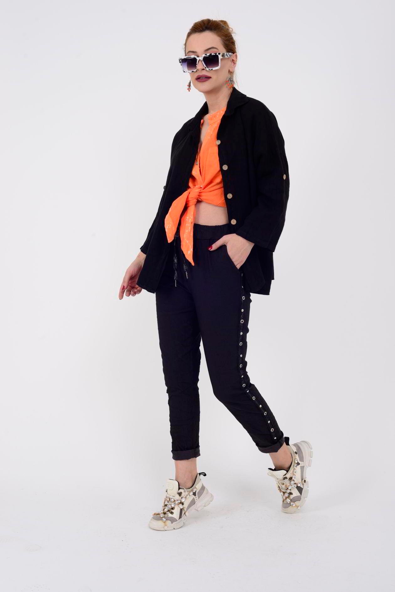 8162 ZIMBA DETAYLI GABARDİN PANTOLON