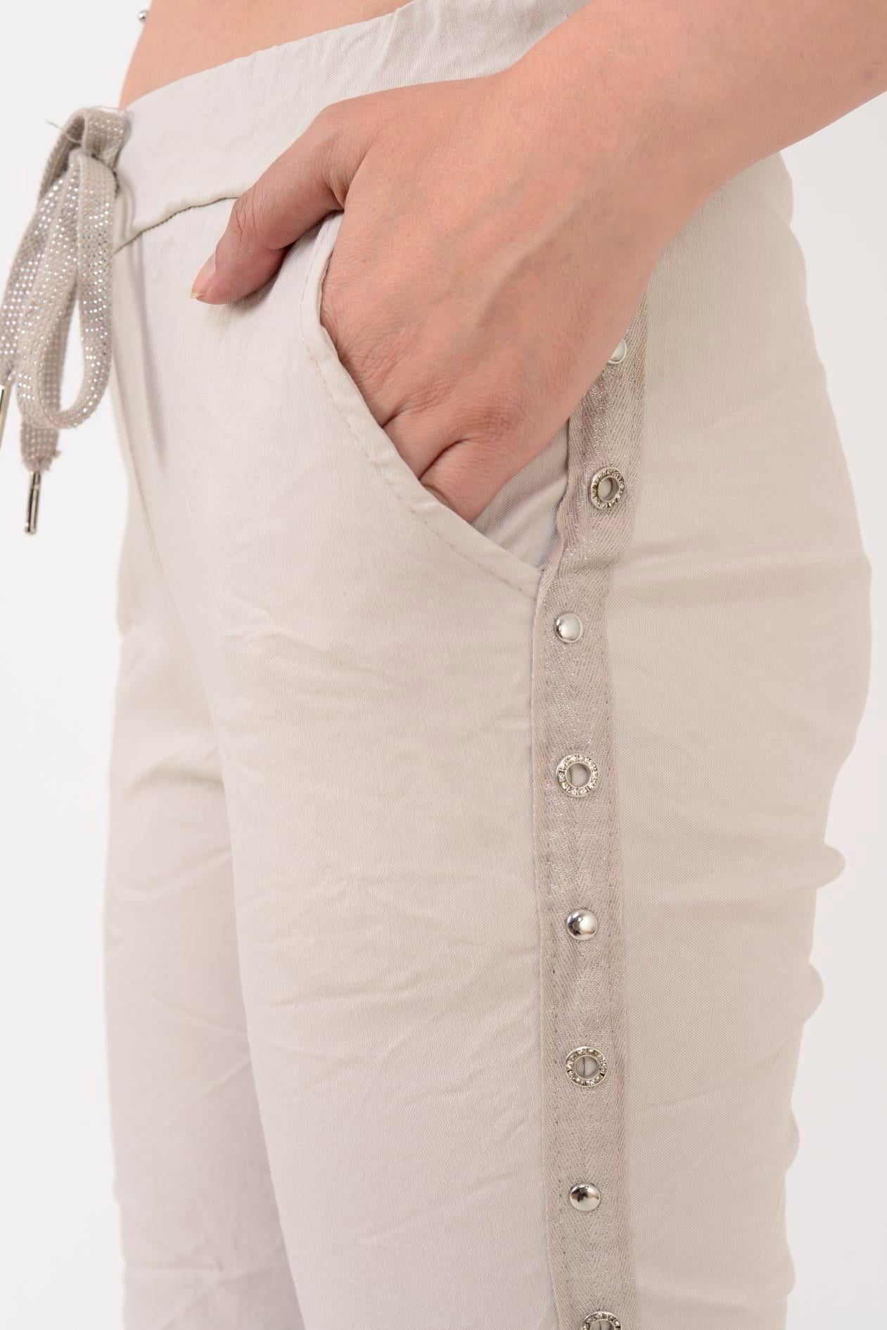 8162 ZIMBA DETAYLI GABARDİN PANTOLON