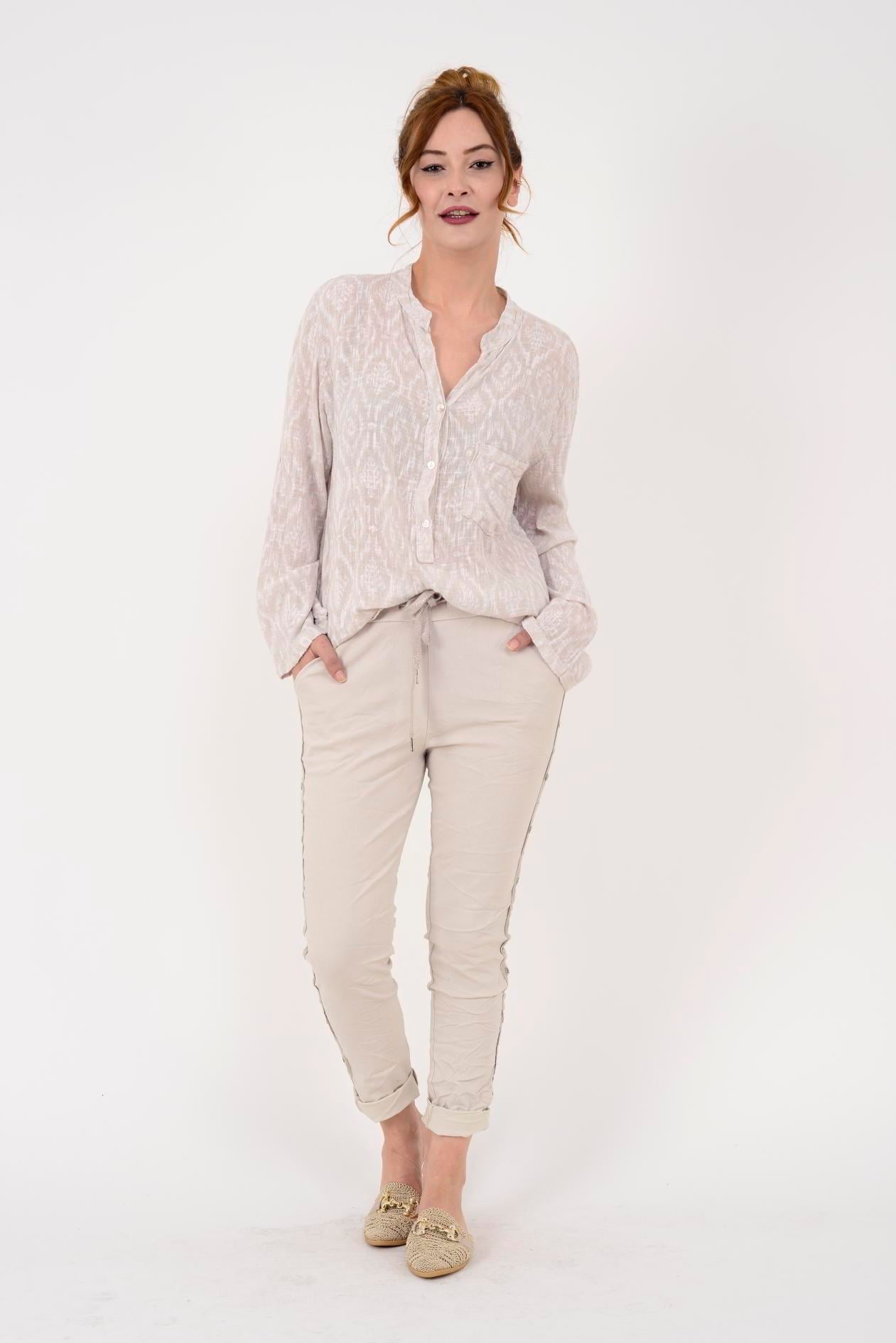 8162 ZIMBA DETAYLI GABARDİN PANTOLON