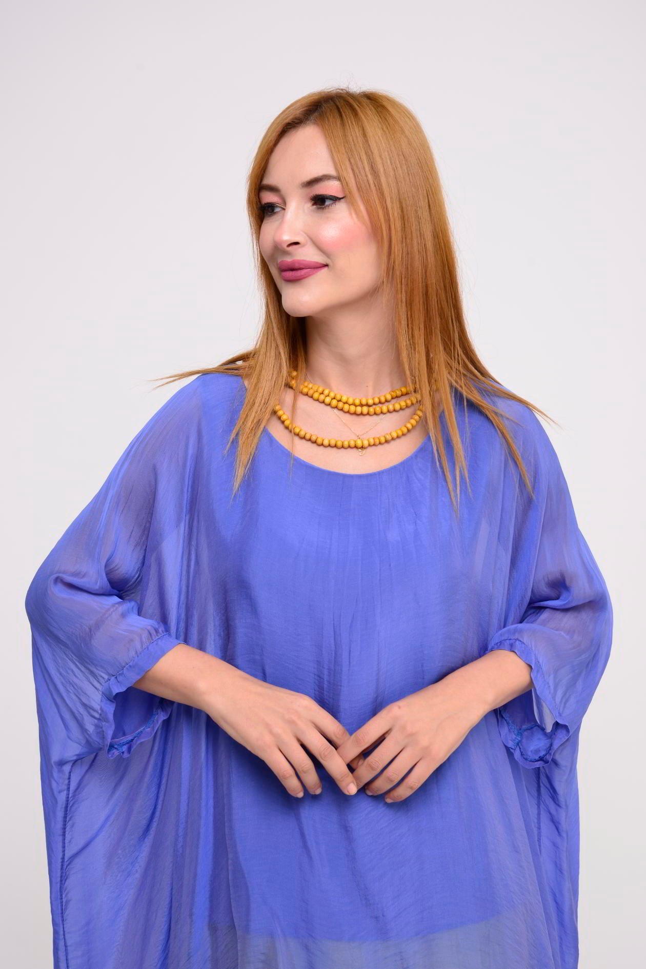 8183 İPEK YARASA KOL BLUZ