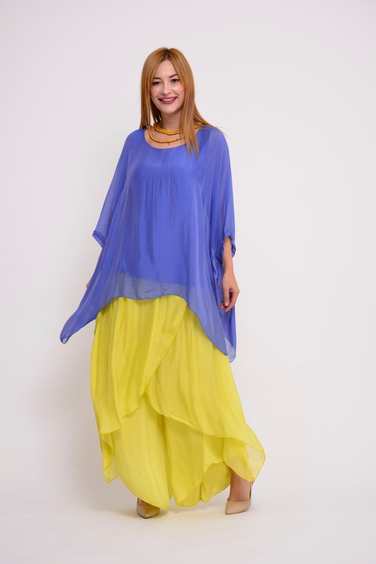 8183 İPEK YARASA KOL BLUZ