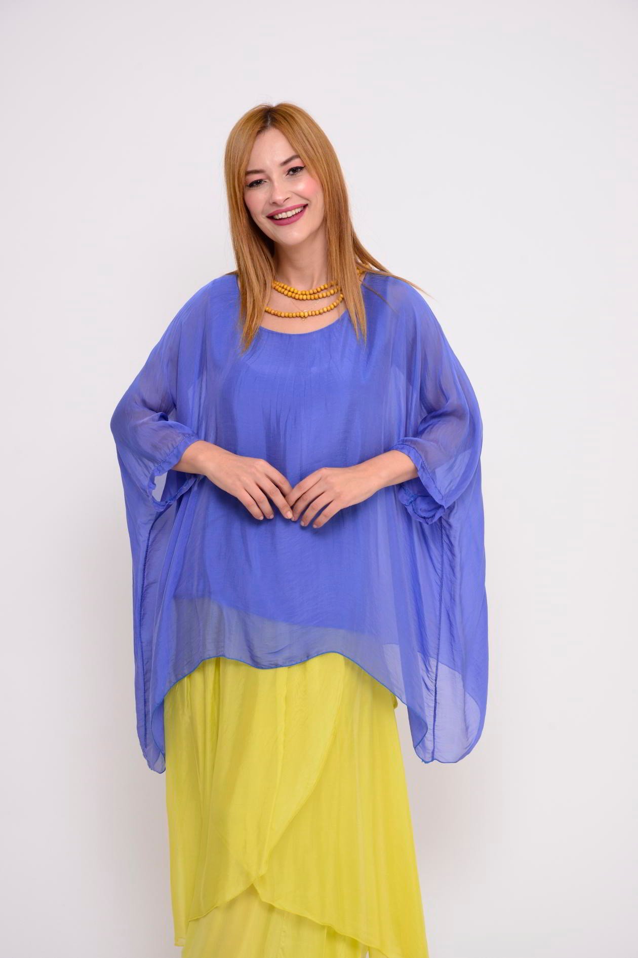 8183 İPEK YARASA KOL BLUZ