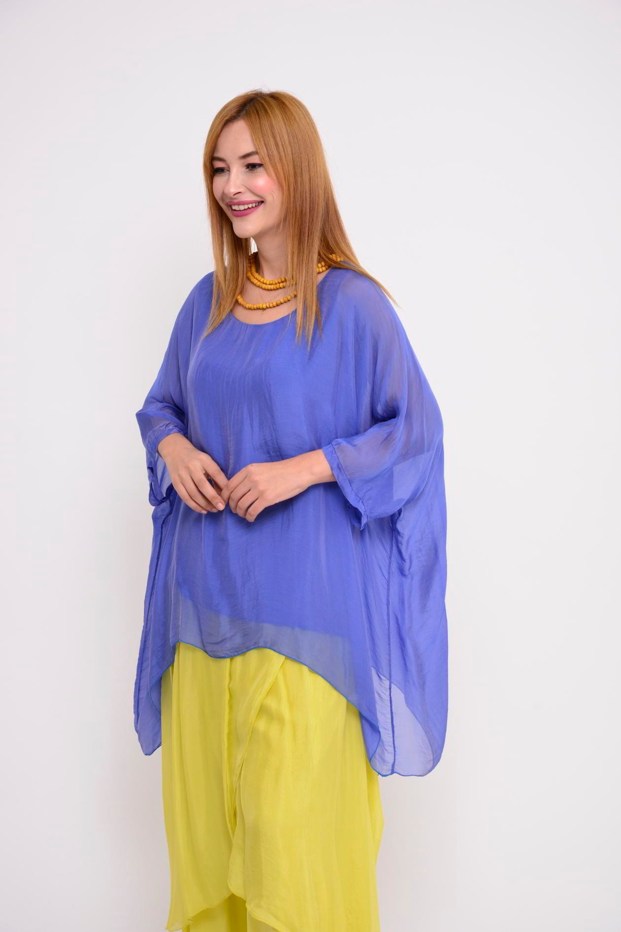 8183 İPEK YARASA KOL BLUZ