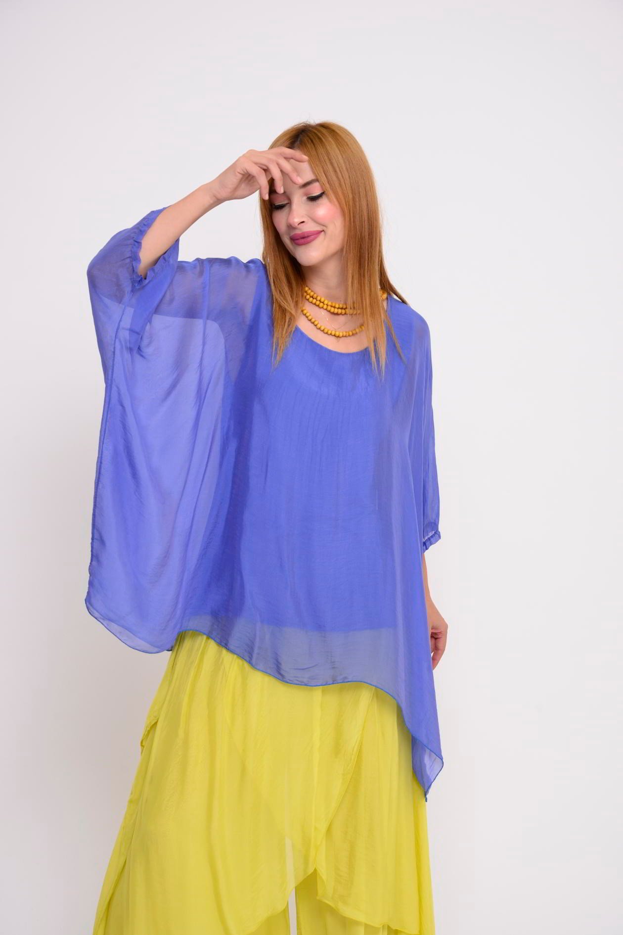8183 İPEK YARASA KOL BLUZ