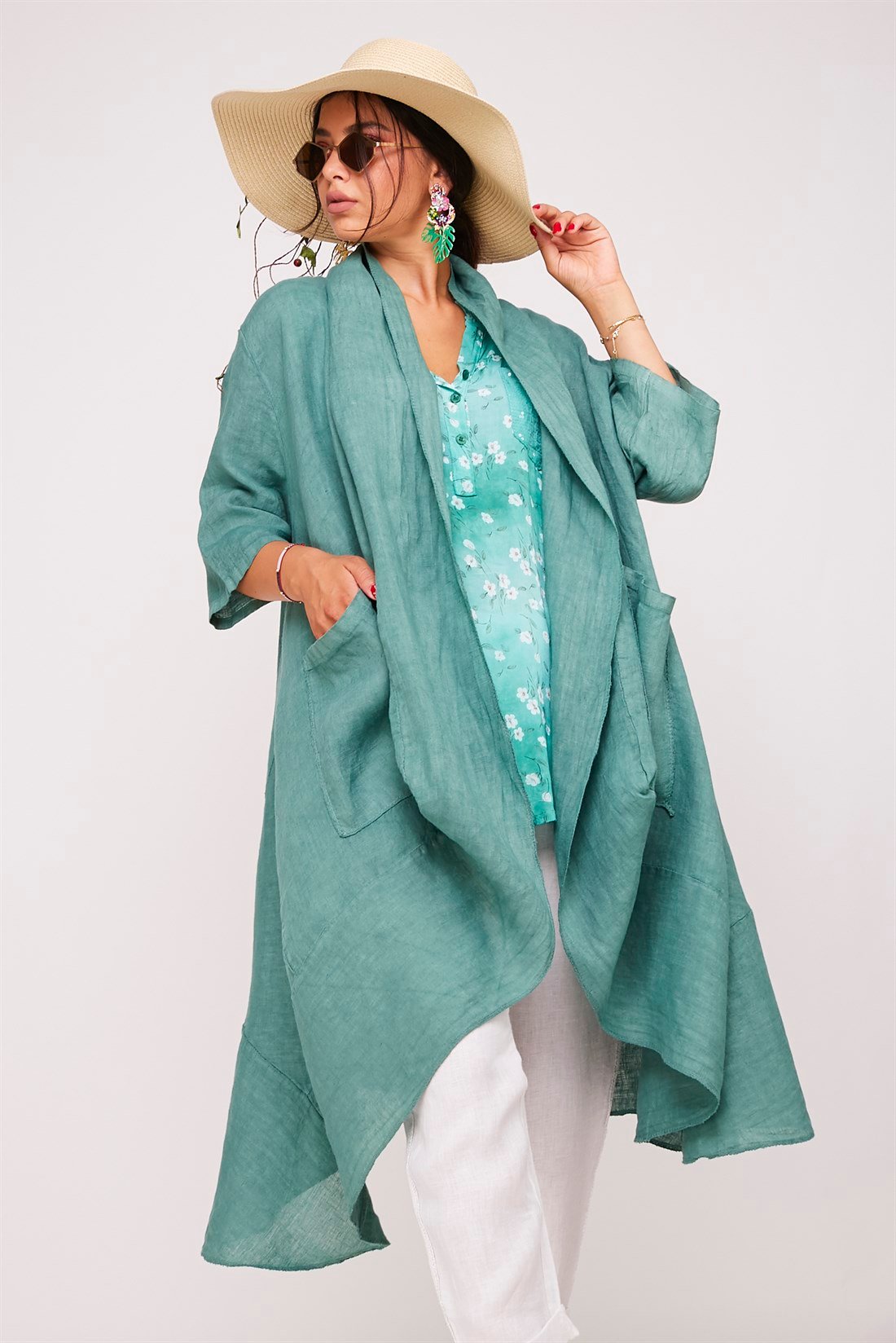 8248 VOLANLI KETEN CEKET