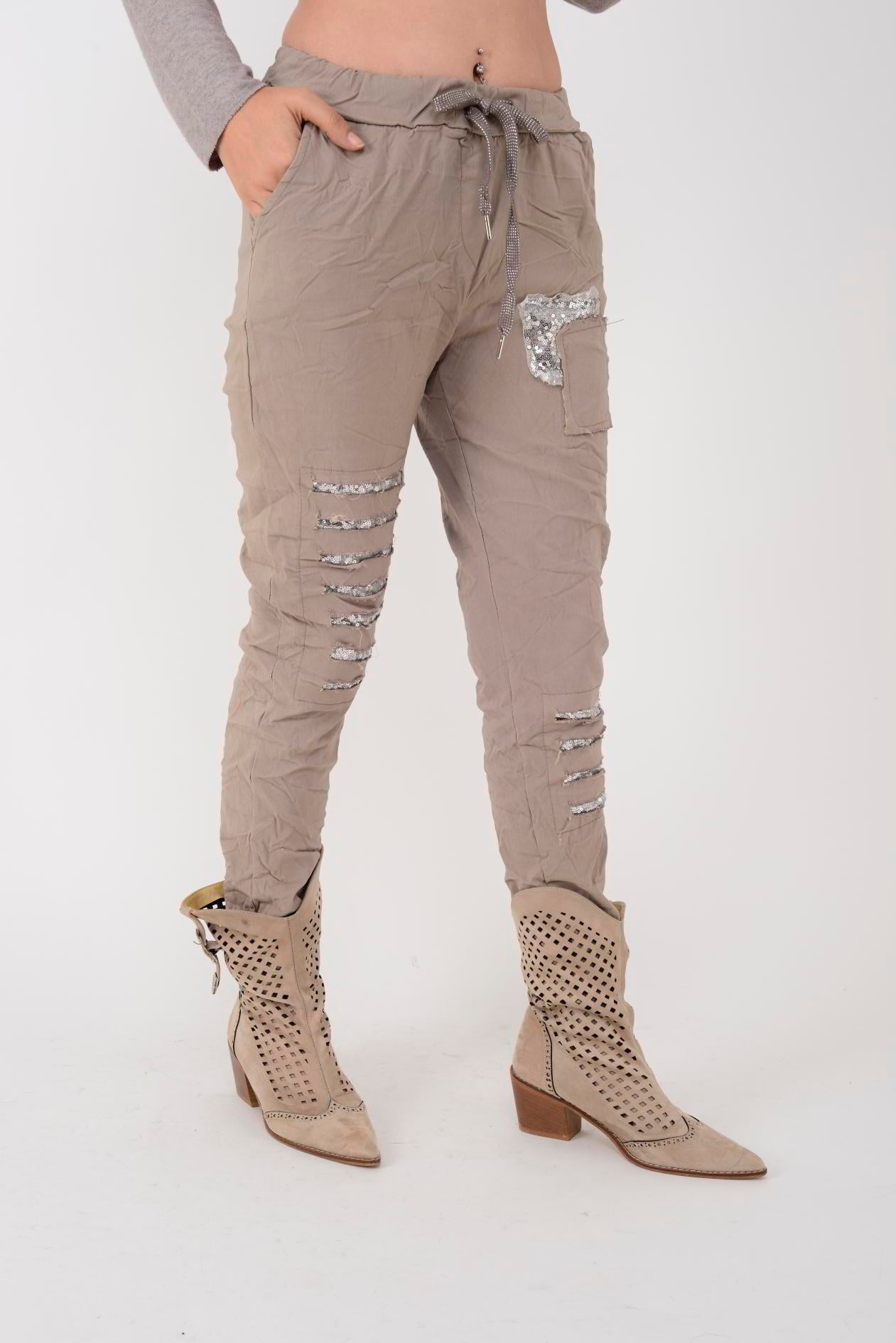 8342 PAYET DETAYLI GABARDİN PANTOLON