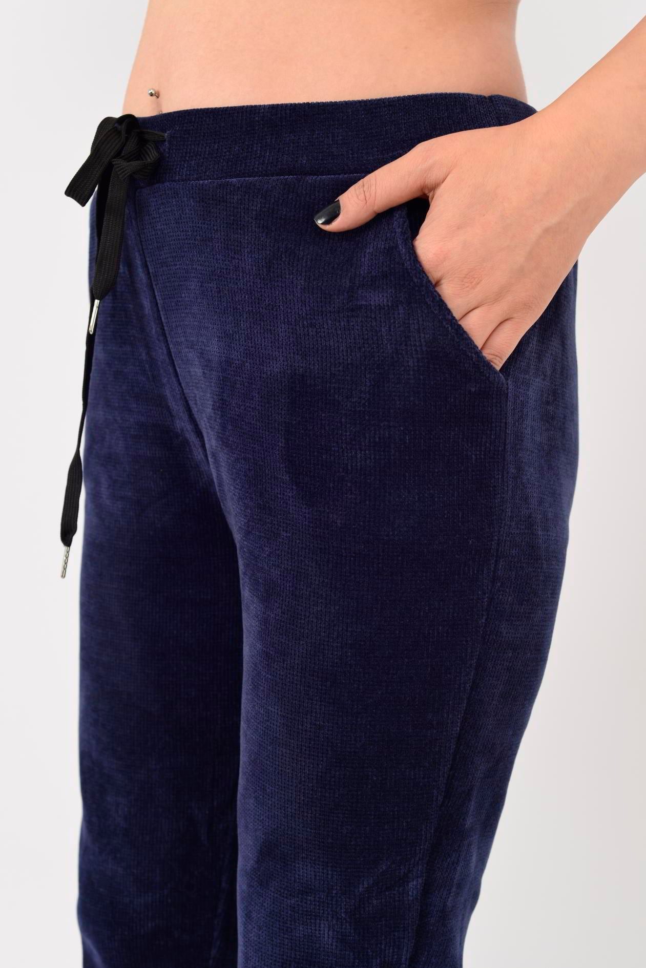 8481 CEP DETAYLI KADİFE PANTOLON