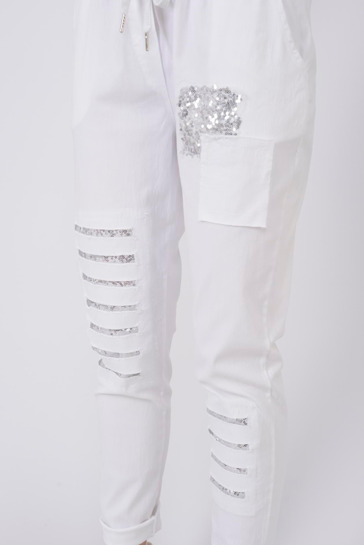 8632 PAYET DETAYLI GABARDİN PANTOLON