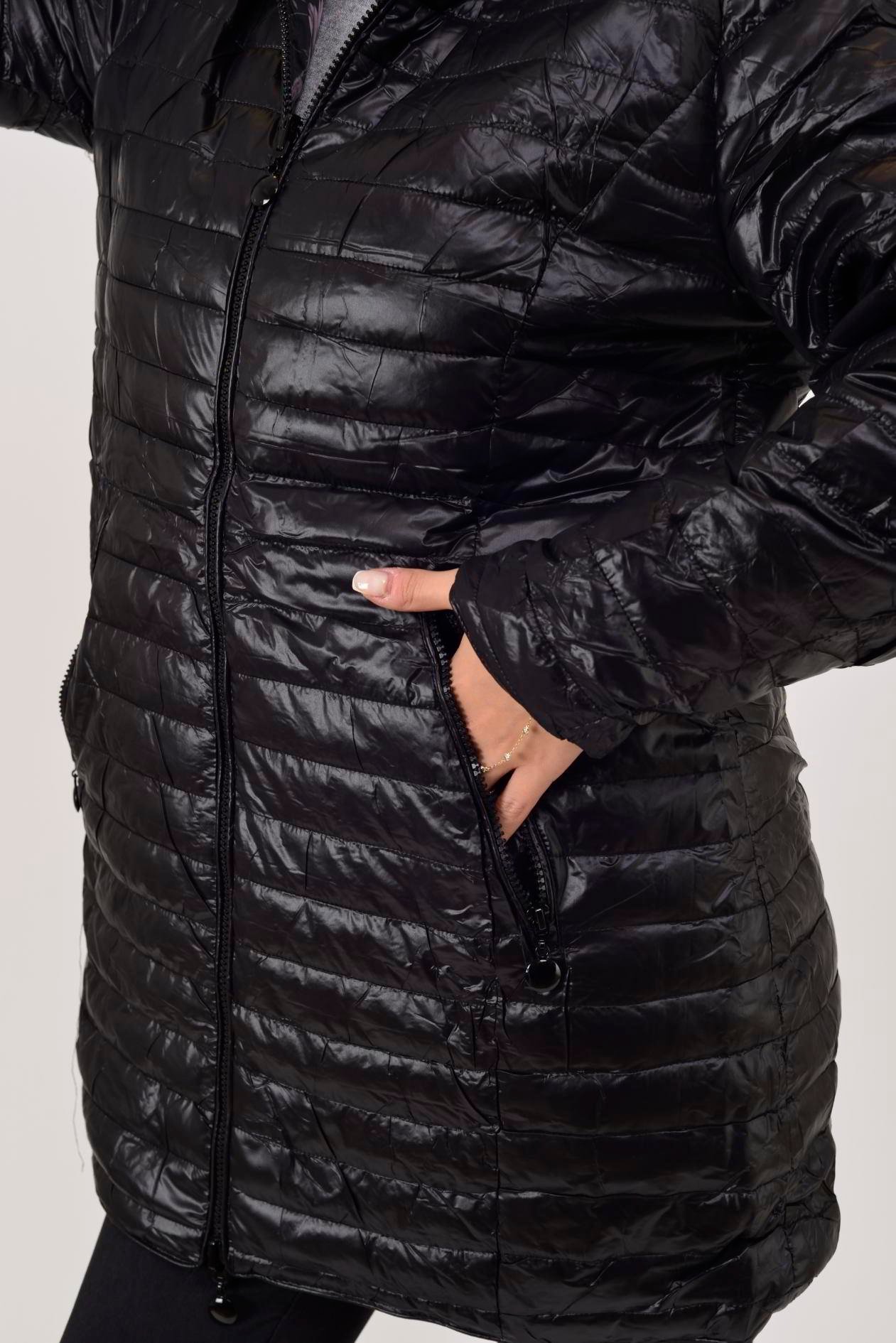 8951 TWIN ÇİÇEK DESENLİ ÇİFT TARAFLI KAPİTONE MONT