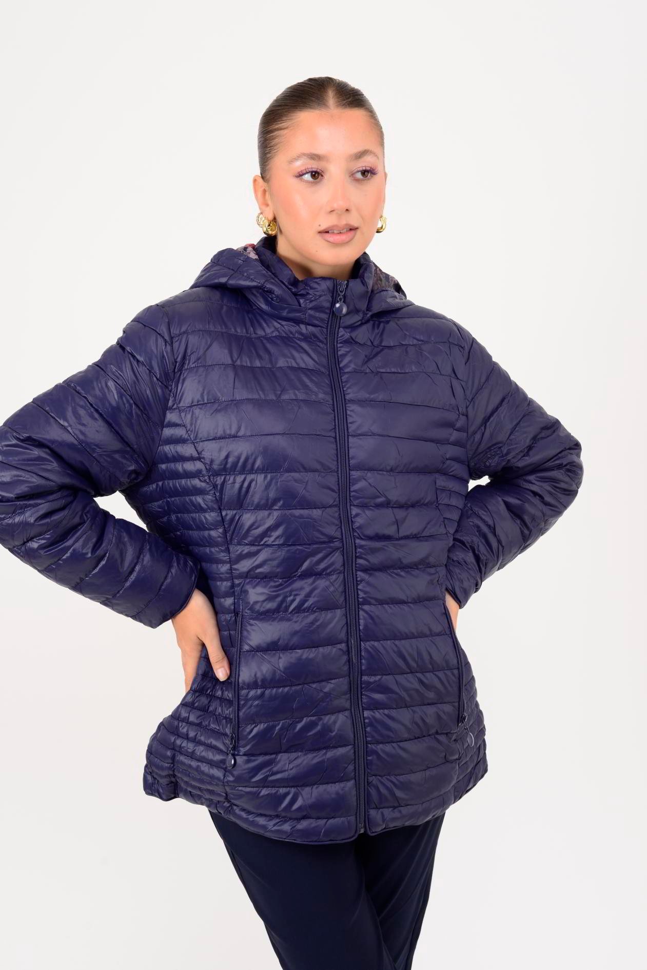 8960 ASTARI ÇİÇEK DESENLİ KAPİTONE MONT