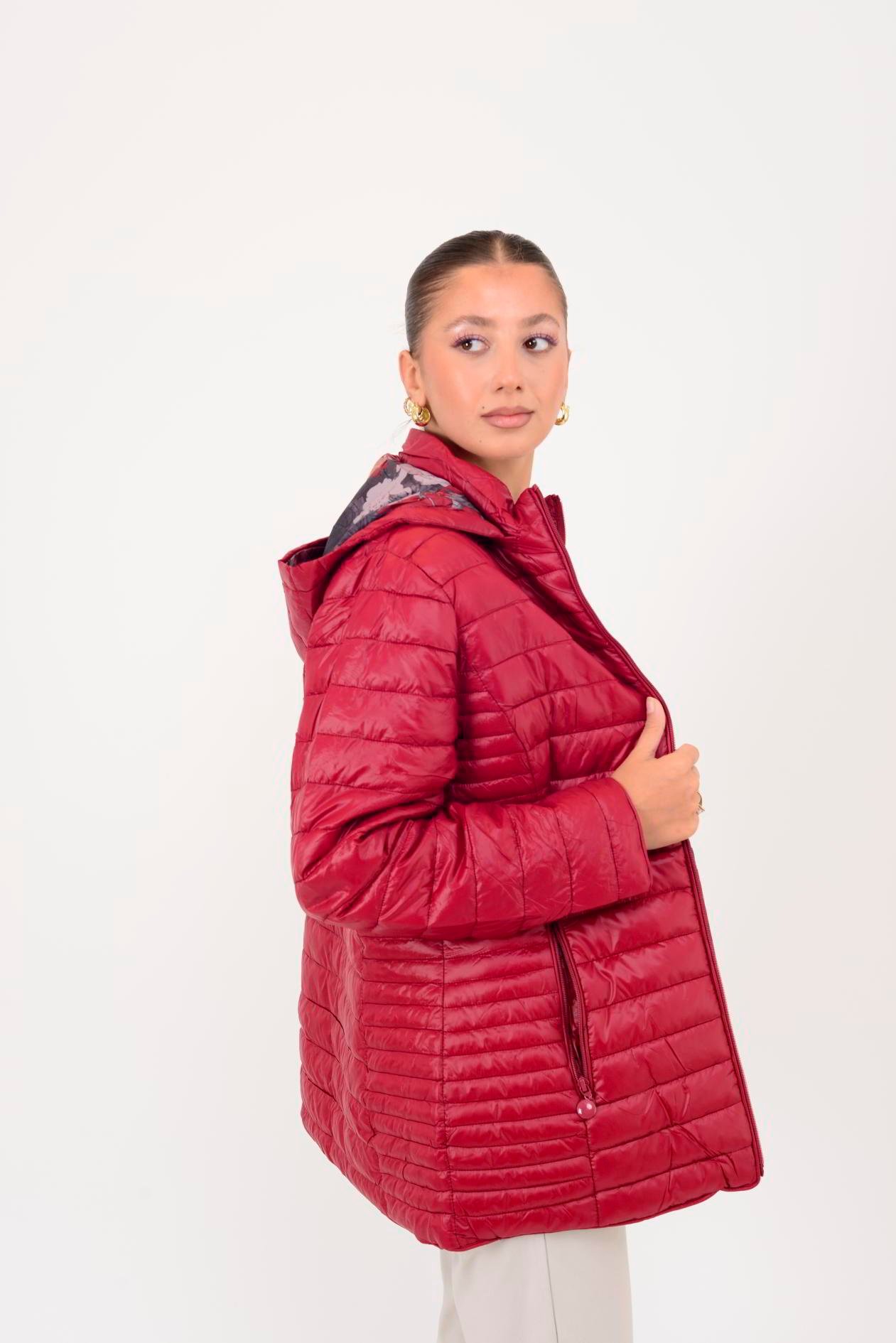 8960 ASTARI ÇİÇEK DESENLİ KAPİTONE MONT